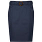 BIZ CORPORATES Womens Mid Waist Stretch Chino Skirt RGS264L