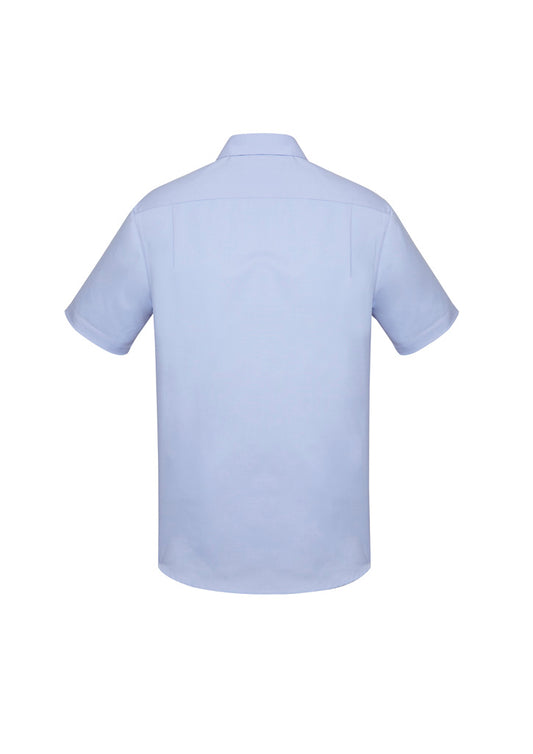 BIZ CORPORATES Mens Charlie Classic Fit Short Sleeve Shirt RS968MS