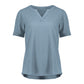 BIZ CORPORATES Womens Ruche Short Sleeve Blouse RU568LS