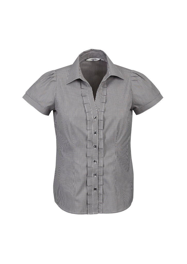 BIZ COLLECTION Womens Edge Short Sleeve Shirt S267LS Clearance