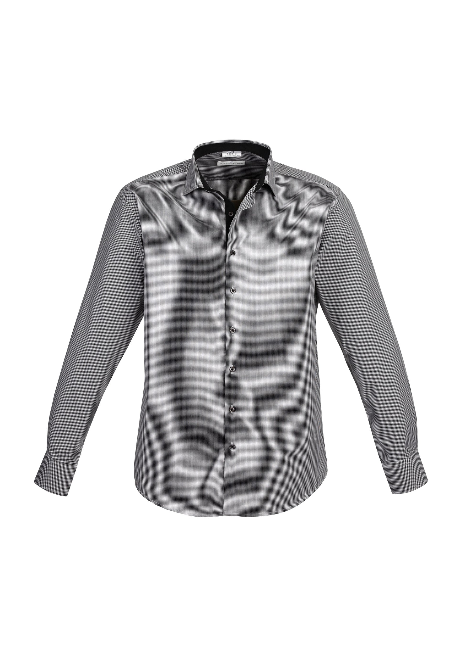 BIZ COLLECTION Mens Edge Long Sleeve Shirt S267ML