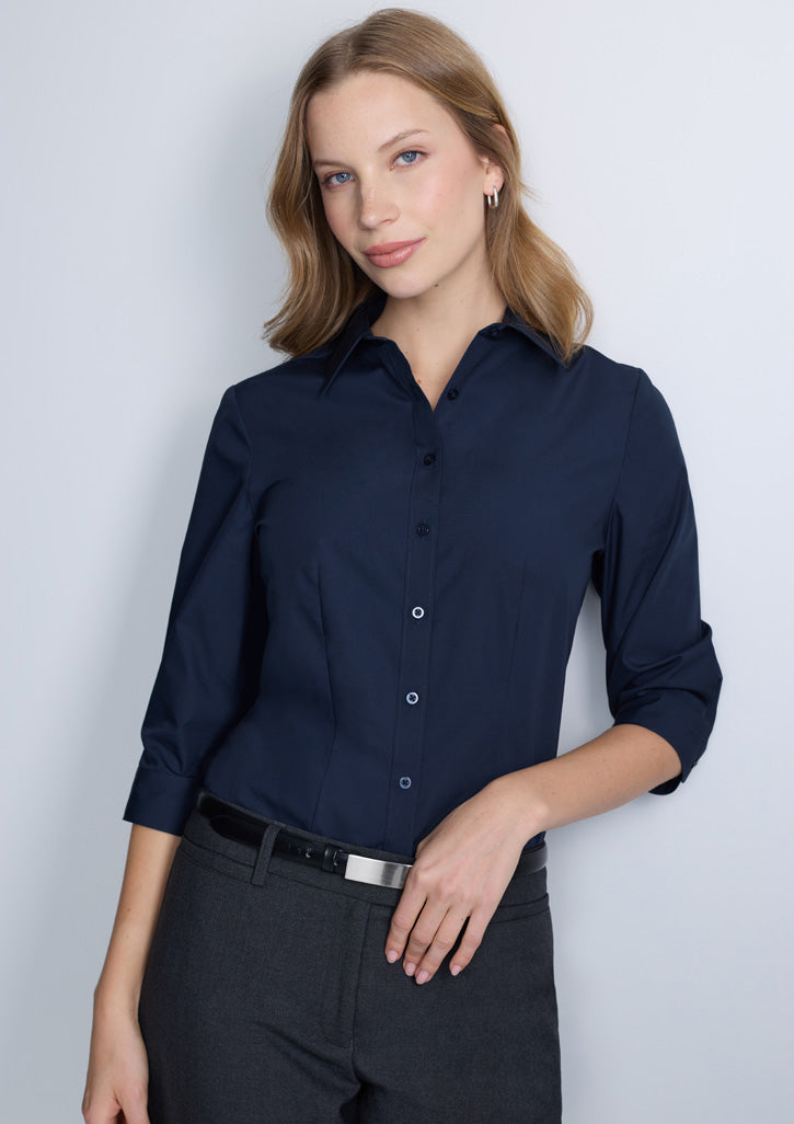 BIZ COLLECTION Lexington Womens 3/4 Sleeve Shirt S623W