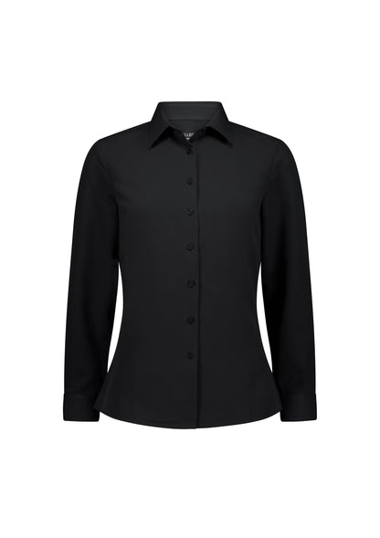 BIZ COLLECTION Quick Dry Movement Womens Long Sleeve Shirt S629W