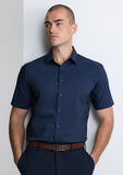BIZ COLLECTION Fitzroy Mens Classic Fit Short Sleeve Shirt S635M