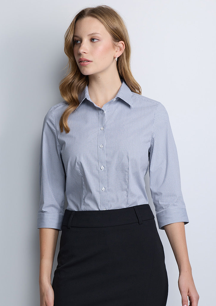 BIZ COLLECTION Fitzroy Womens 3/4 Sleeve Shirt S636W