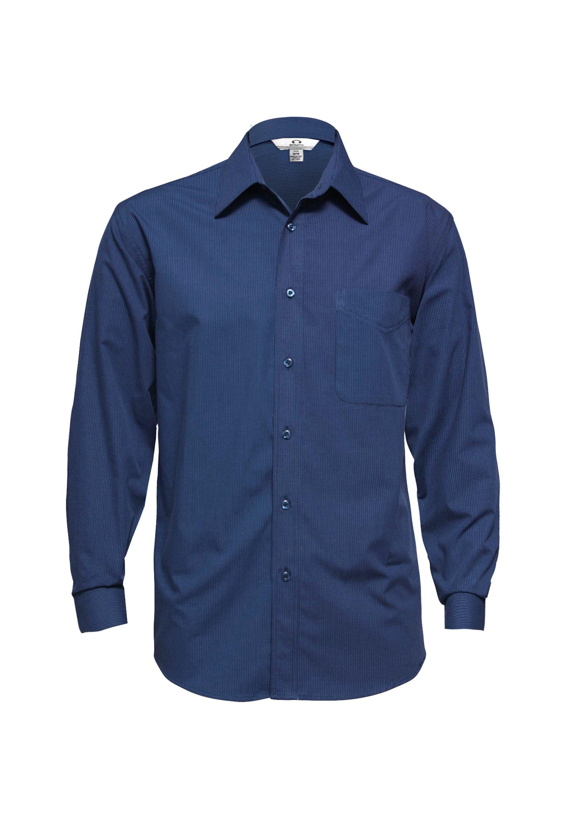 BIZ COLLECTION Mens Micro Check Long Sleeve Shirt SH816