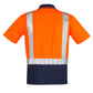 SYZMIK Mens Hi Vis Spliced Short Sleeve Polo - Shoulder Taped ZH233