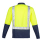 SYZMIK Mens Hi Vis Spliced Long Sleeve Polo - Shoulder Taped ZH234