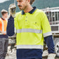 SYZMIK Mens Hi Vis Spliced Long Sleeve Polo - Hoop Taped ZH235