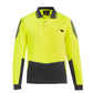 SYZMIK Mens Hi Vis Flux Long Sleeve Polo ZH310