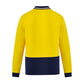 SYZMIK Mens Hi Vis Cotton Long Sleeve Polo ZH430