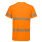 SYZMIK Mens Hi Vis Segmented Tape Cotton Tee ZH510