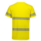 SYZMIK Mens Hi Vis Segmented Tape Cotton Tee ZH510