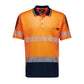 SYZMIK Mens Hi Vis Flux Segmented Tape Short Sleeve Polo ZH555