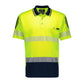 SYZMIK Mens Hi Vis Flux Segmented Tape Short Sleeve Polo ZH555