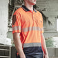 SYZMIK Mens Hi Vis Flux Segmented Tape Short Sleeve Polo ZH555