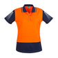 SYZMIK Womens Hi Vis Zone Short Sleeve Polo ZHL236