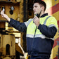 SYZMIK Mens Hi Vis Quilted Flying Jacket ZJ351