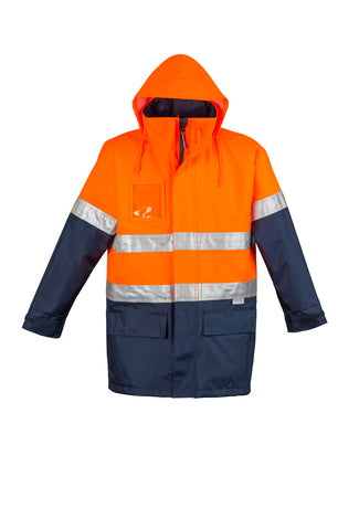 SYZMIK Mens Hi Vis Waterproof Lightweight Jacket ZJ355 Clearance