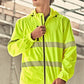 SYZMIK Unisex Super Light Segmented Tape Packable Rain Jacket ZJ560