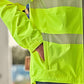 SYZMIK Unisex Super Light Segmented Tape Packable Rain Jacket ZJ560