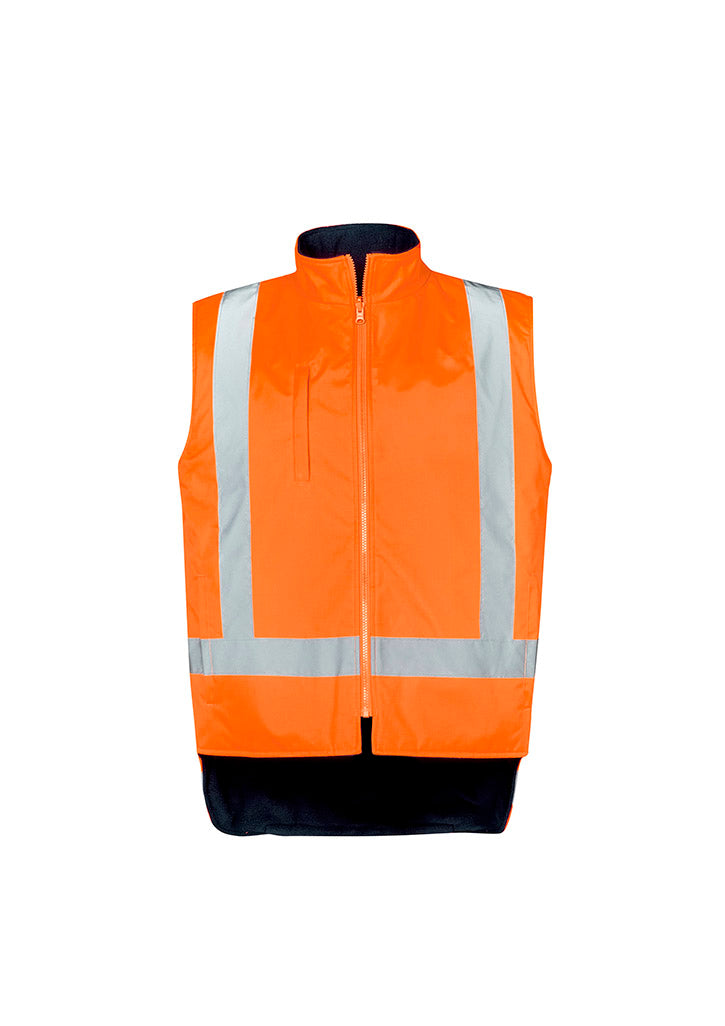 SYZMIK Mens Hi Vis X Back 4 In 1 Waterproof Jacket ZJ616