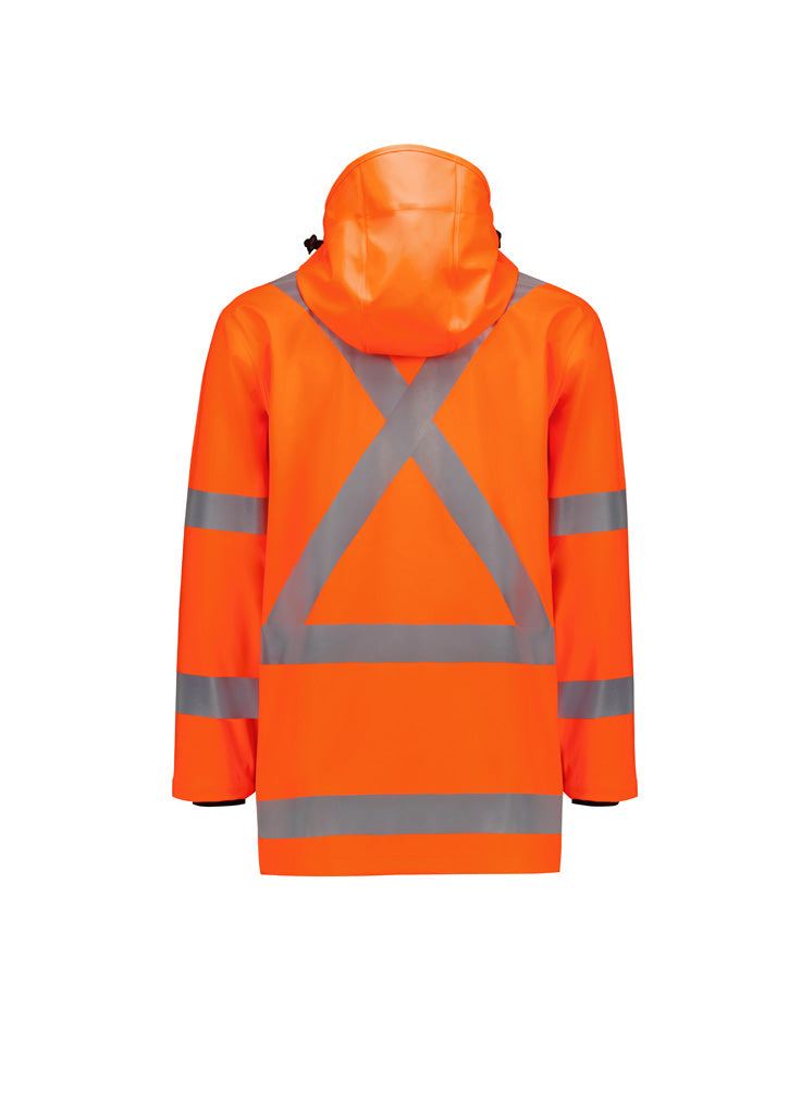 SYZMIK Mens Hi Vis X Back Heavy Duty Waterproof Jacket ZJ620-AU