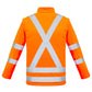 SYZMIK Unisex Hi Vis X Back 2 In 1 Softshell Jacket ZJ680