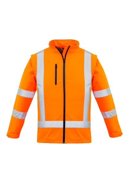 SYZMIK Womens Hi Vis NSW Rail X Back 2 In 1 Softshell Jacket ZJ770