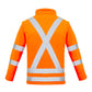 SYZMIK Womens Hi Vis NSW Rail X Back 2 In 1 Softshell Jacket ZJ770