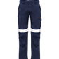 SYZMIK Mens Orange Flame Taped Cargo Pant (Stout) ZP521S