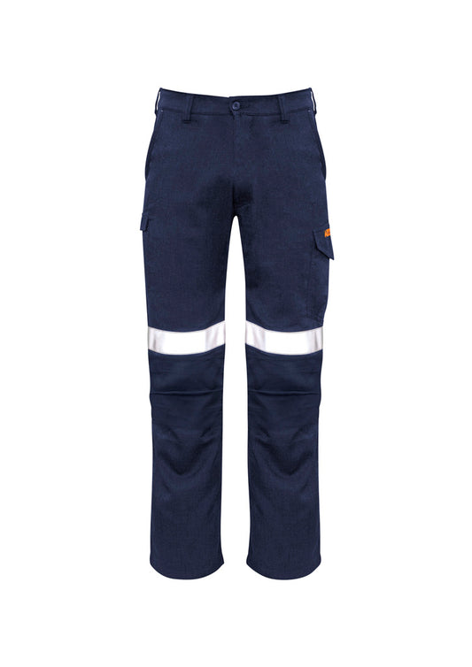 SYZMIK Mens Orange Flame Taped Cargo Pant (Stout) ZP521S