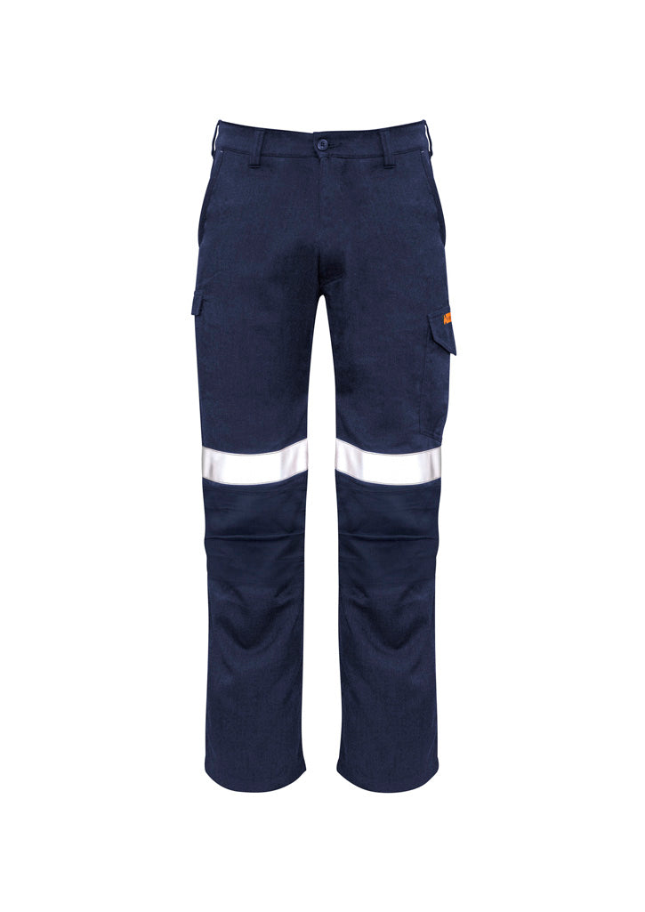 SYZMIK Mens Orange Flame Taped Cargo Pant (Regular) ZP521