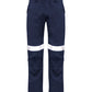 SYZMIK Mens Orange Flame Traditional Style Taped Work Pant ZP523
