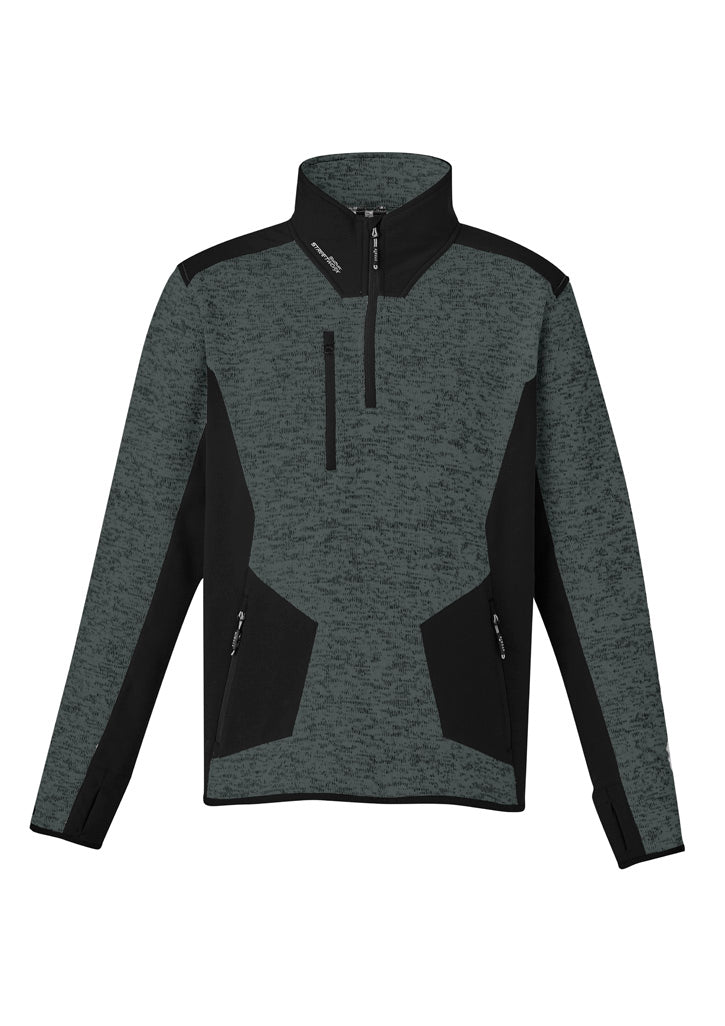SYZMIK Unisex Streetworx Reinforced Knit 1/2 Zip Pullover ZT380