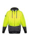 SYZMIK Unisex Hi Vis Textured Jacquard Full Zip Hoodie ZT478 Clearance