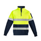 SYZMIK Mens Hi Vis 1/4 Zip Pullover - Hoop Taped ZT566 Clearance