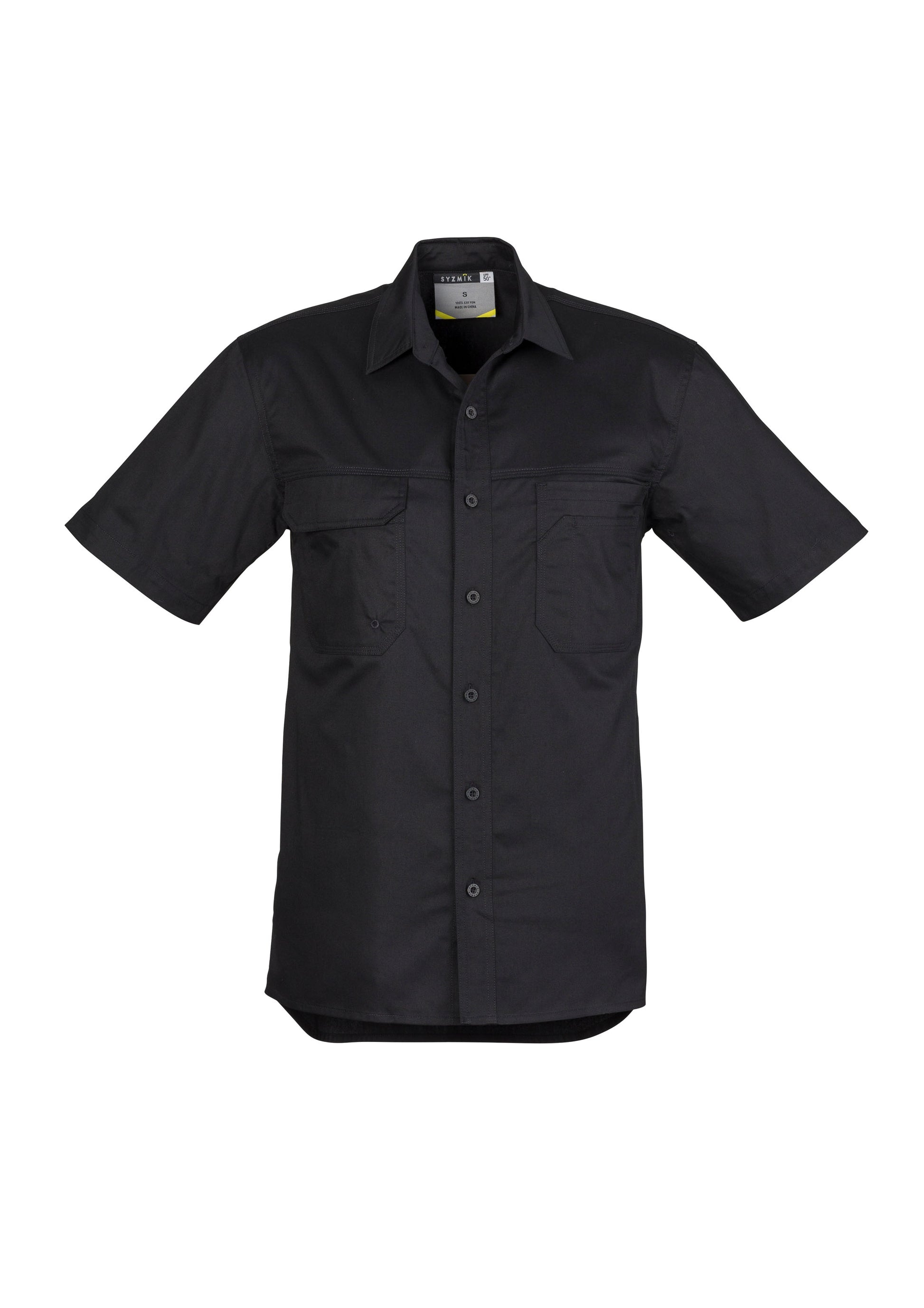 SYZMIK Mens Lightweight Tradie Short Sleeve Shirt ZW120