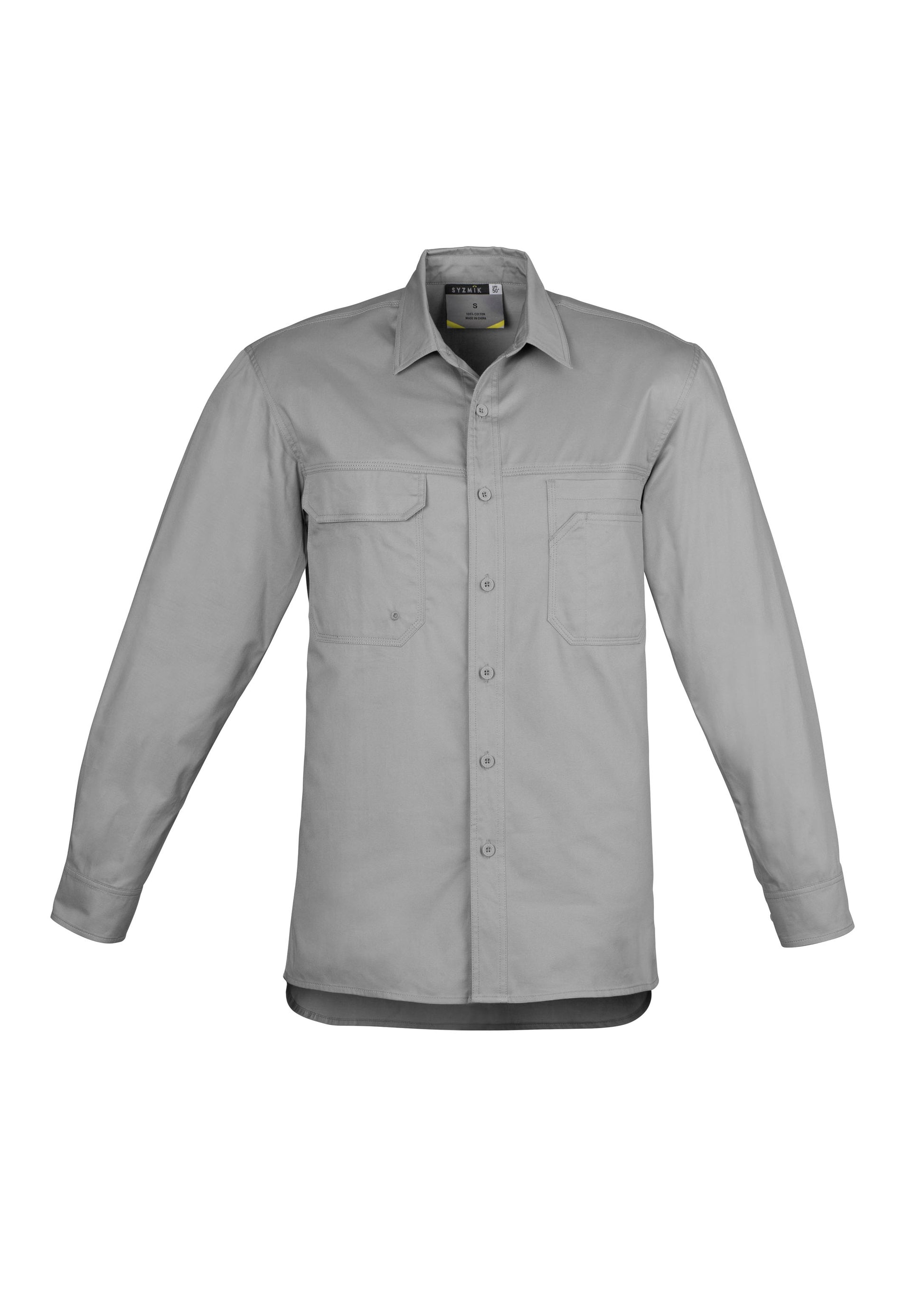SYZMIK Mens Lightweight Tradie Long Sleeve Shirt ZW121