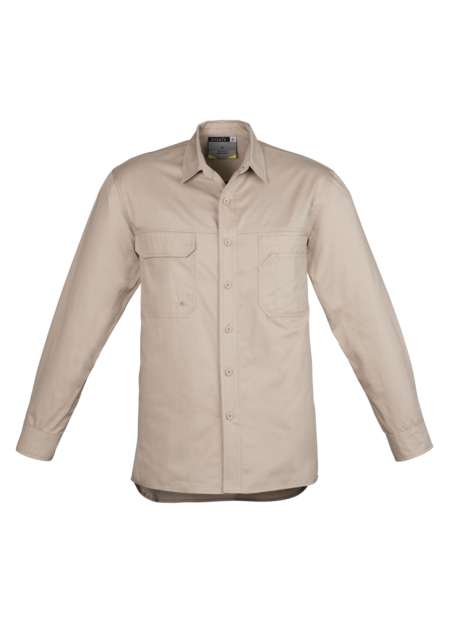 SYZMIK Mens Lightweight Tradie Long Sleeve Shirt ZW121