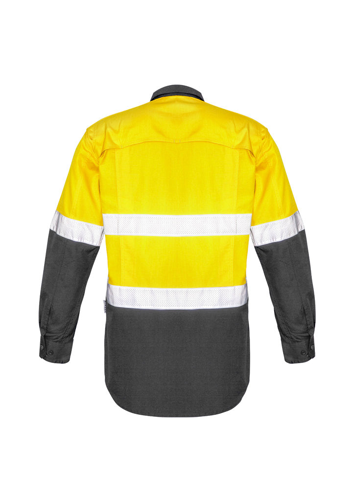 SYZMIK Mens Rugged Cooling Hi Vis Taped Long Sleeve Shirt ZW129