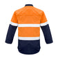 SYZMIK Mens FR Closed Front Hooped Taped Spliced Shirt ZW133 Clearance