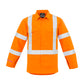 SYZMIK Mens Red Flame Hi Vis X Back Shirt ZW137