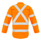 SYZMIK Mens Red Flame Hi Vis X Back Shirt ZW137