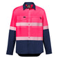 SYZMIK Mens Hi Vis Outdoor Segmented Tape Long Sleeve Shirt ZW470