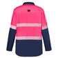 SYZMIK Mens Hi Vis Outdoor Segmented Tape Long Sleeve Shirt ZW470