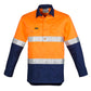 SYZMIK Mens Closed Front Long Sleeve Shirt - Hoop Taped ZW550