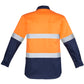 SYZMIK Mens Closed Front Long Sleeve Shirt - Hoop Taped ZW550