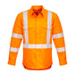 SYZMIK Mens Hi Vis X Back NSW Rail Taped Shirt ZW690
