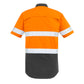 SYZMIK Mens Rugged Cooling Hi Vis Taped Short Sleeve Shirt ZW835